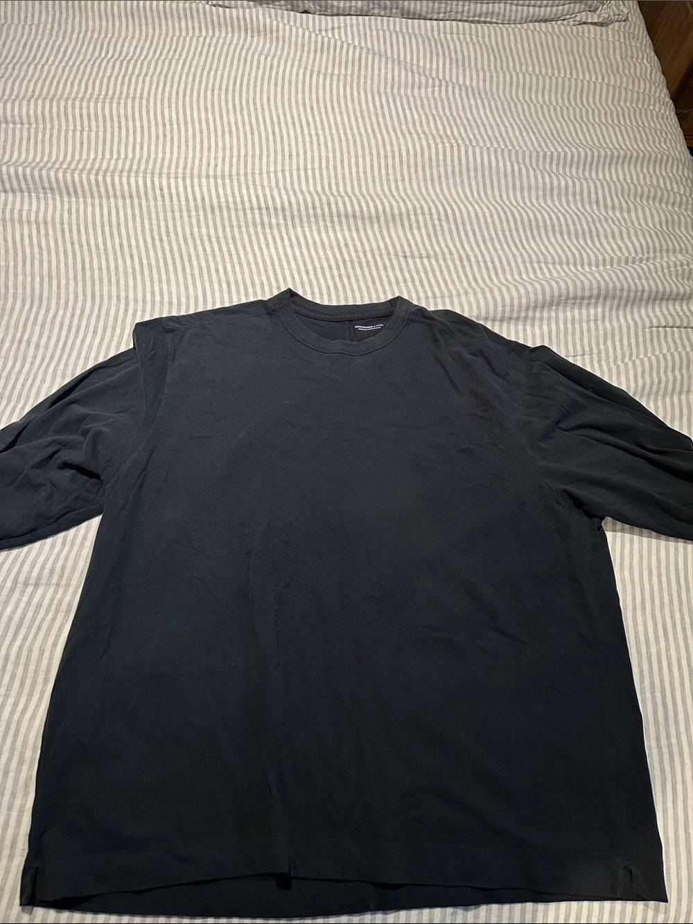Abercrombie & Fitch Long Sleeve Crewneck Tee in Black